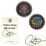 Barack Obama Autograph Note Signed as President -- Plus Medallion and White House Certificate